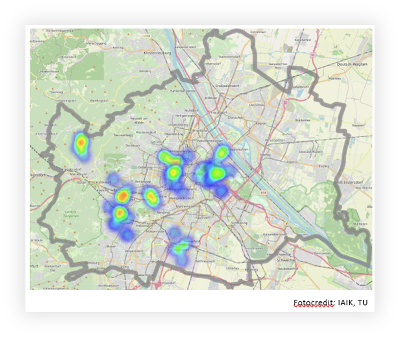 Covid-19 Heatmap of Vienna, Austria